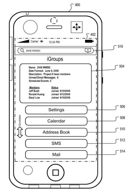 Apple патентует новую социальную службу iGroups