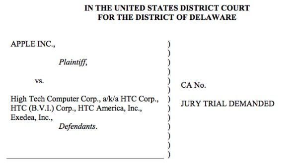 HTC реагирует на судебный иск Apple