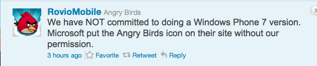 Производитель игры Angry Birds уличил Microsoft в блефе Angrybirds1