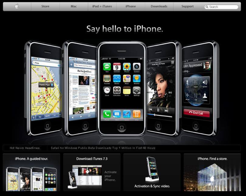 Эволюция Apple.com: 1996 – 2011