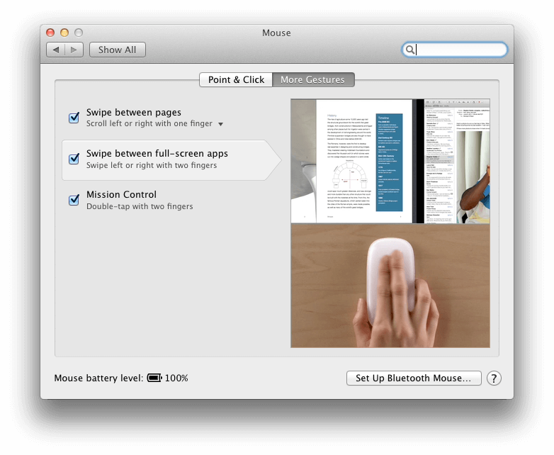 Magic Mouse Gestures